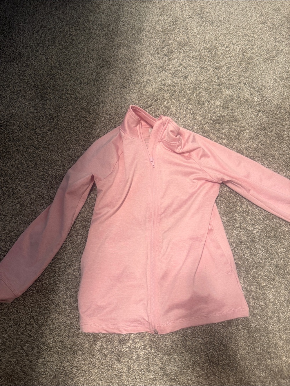 Ideology Light Pink Full Zip Kids Jacket